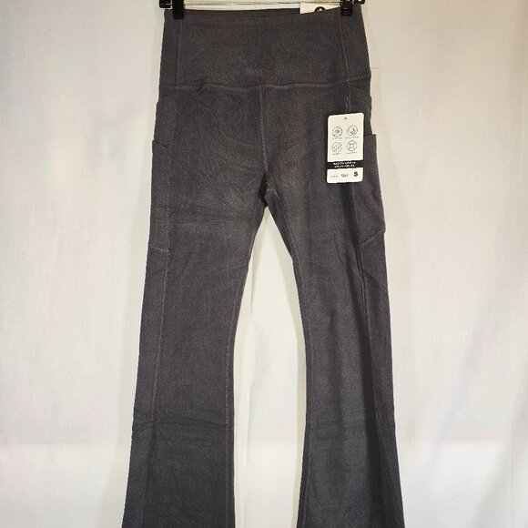 Gray Buttery Soft Flared pants with side pockets - Picture 1 of 4